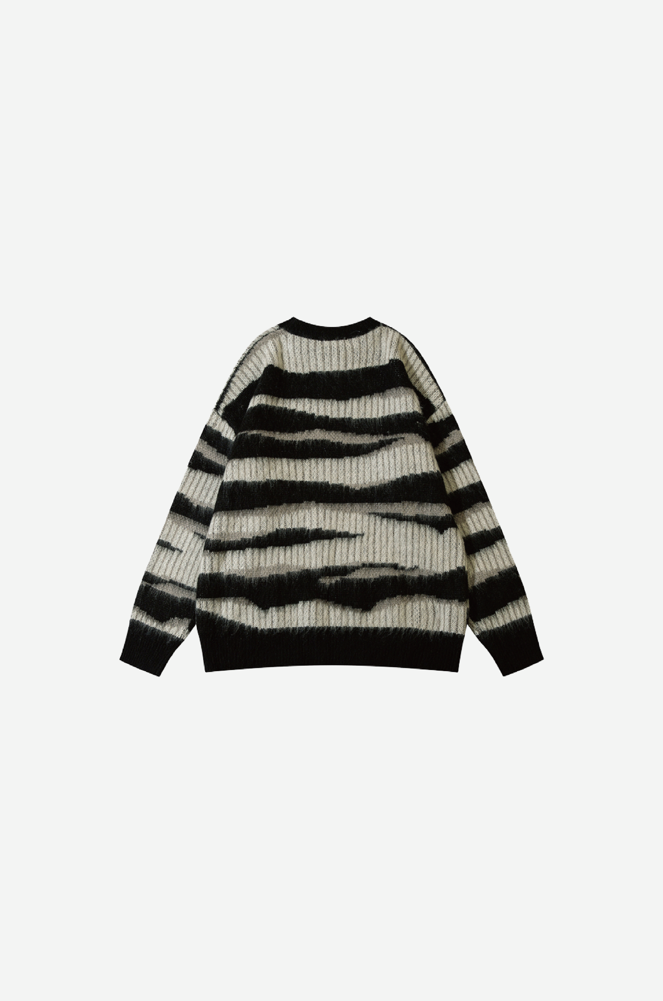Irregular Stripe Pullover Knit