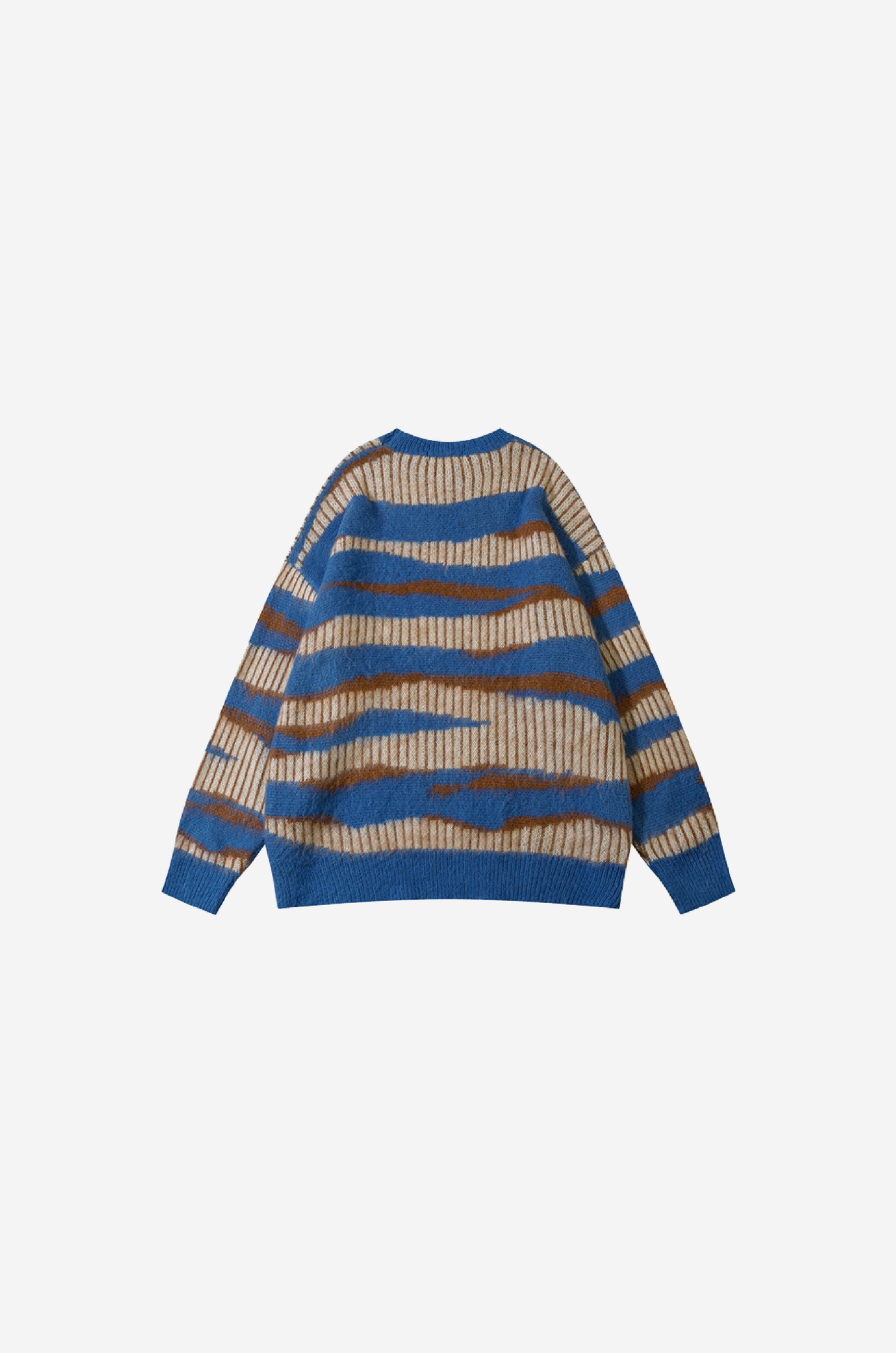Irregular Stripe Pullover Knit