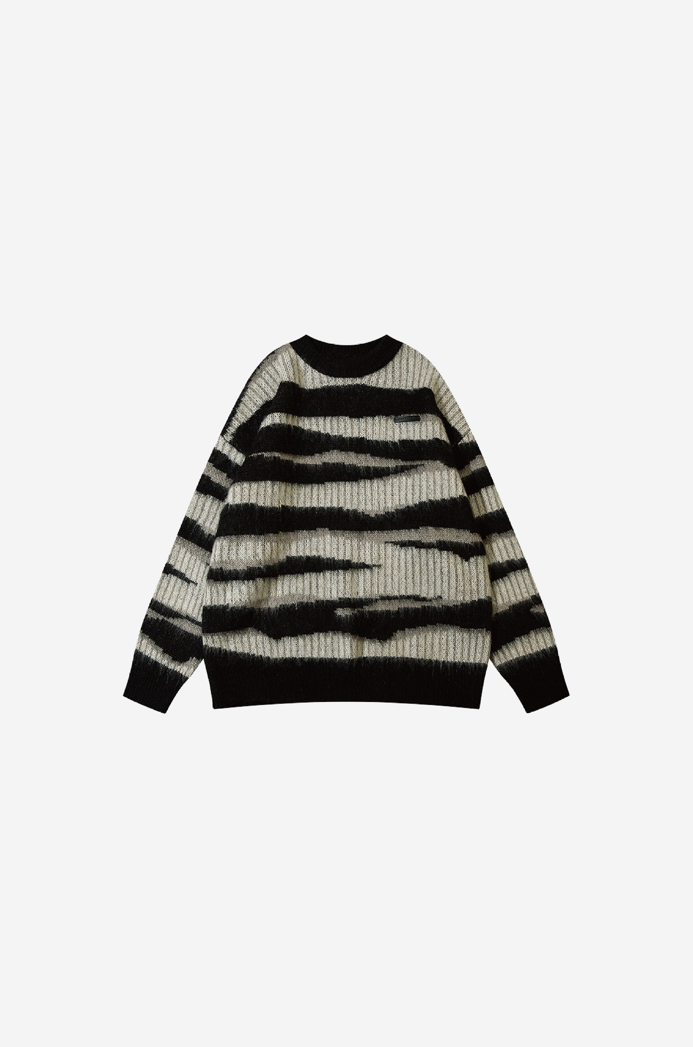 Irregular Stripe Pullover Knit