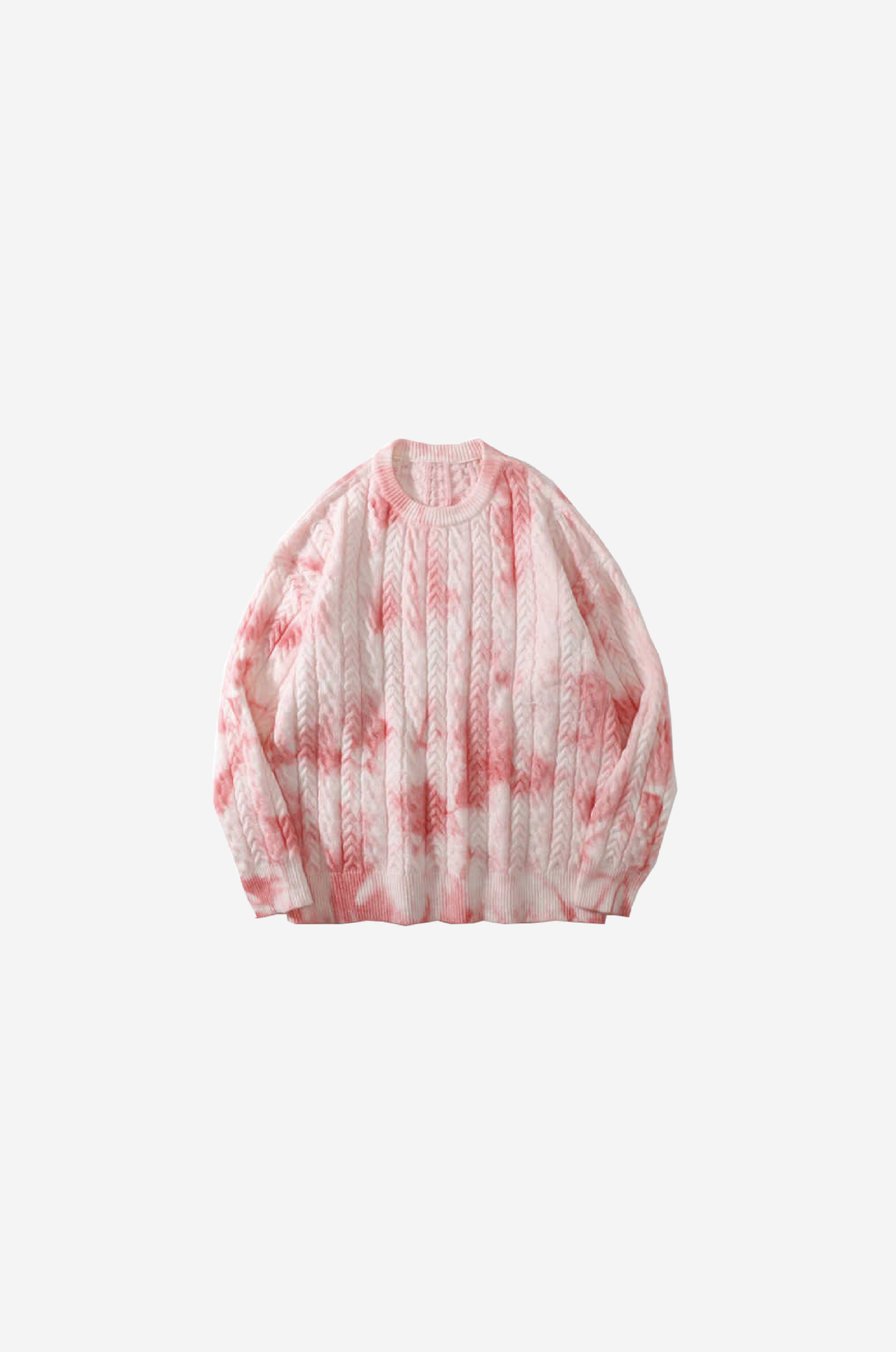 Gradient Dyeing Round Collar Knit