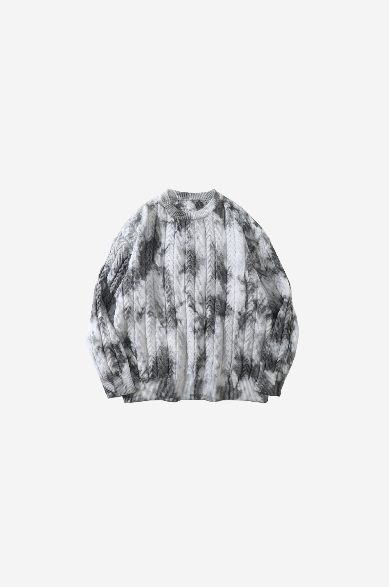 Gradient Dyeing Round Collar Knit