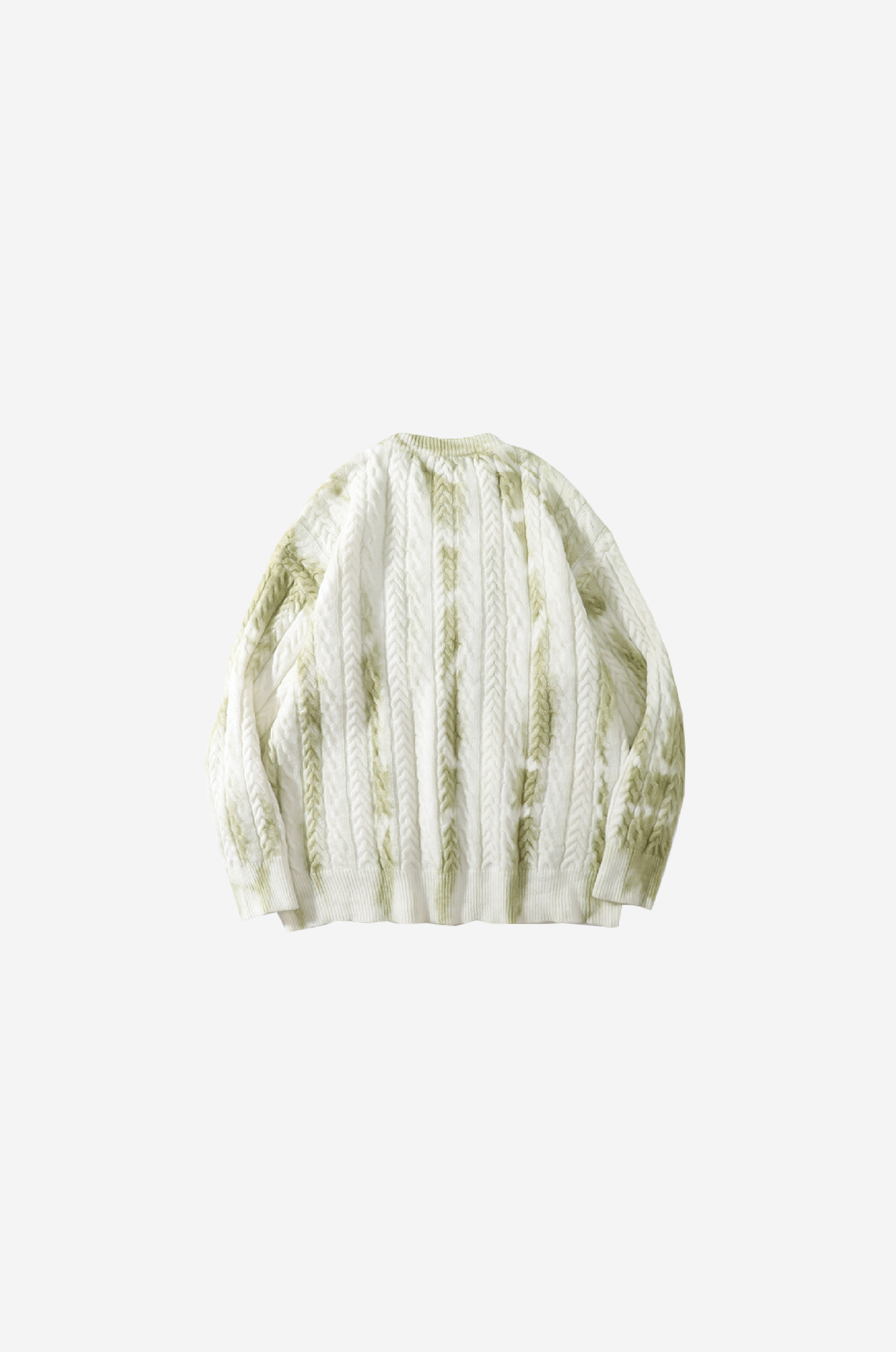 Gradient Dyeing Round Collar Knit
