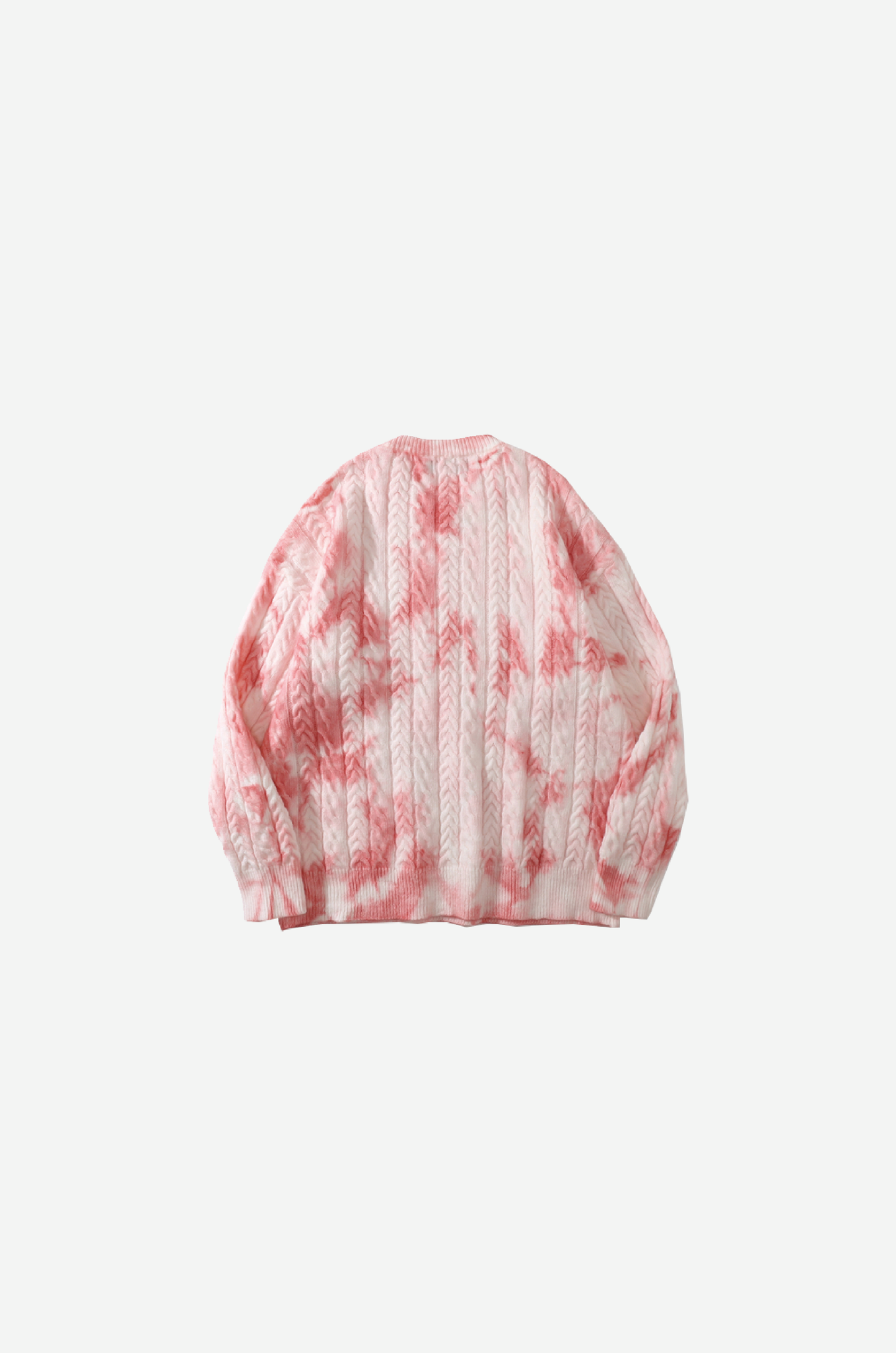 Gradient Dyeing Round Collar Knit