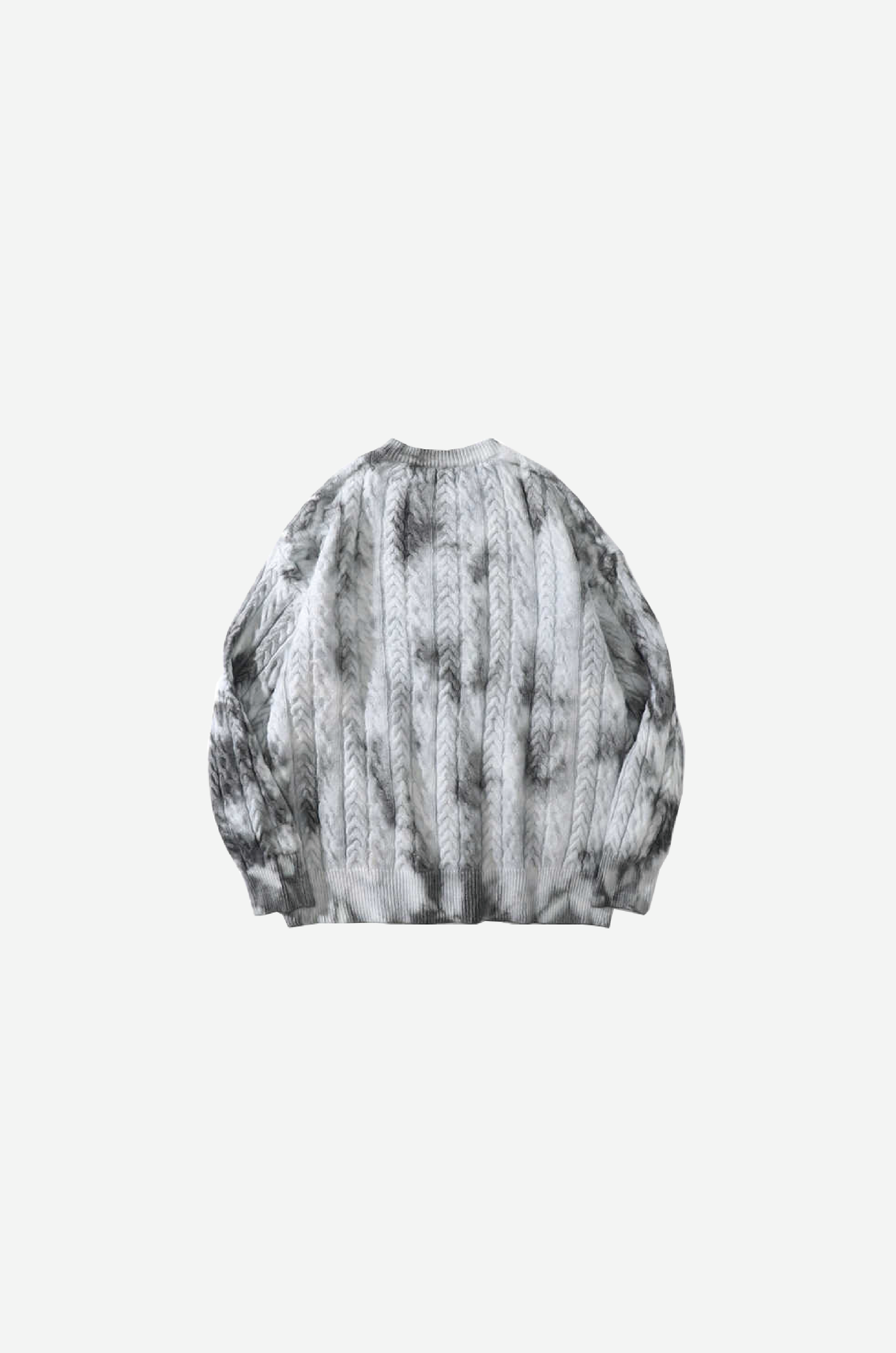 Gradient Dyeing Round Collar Knit