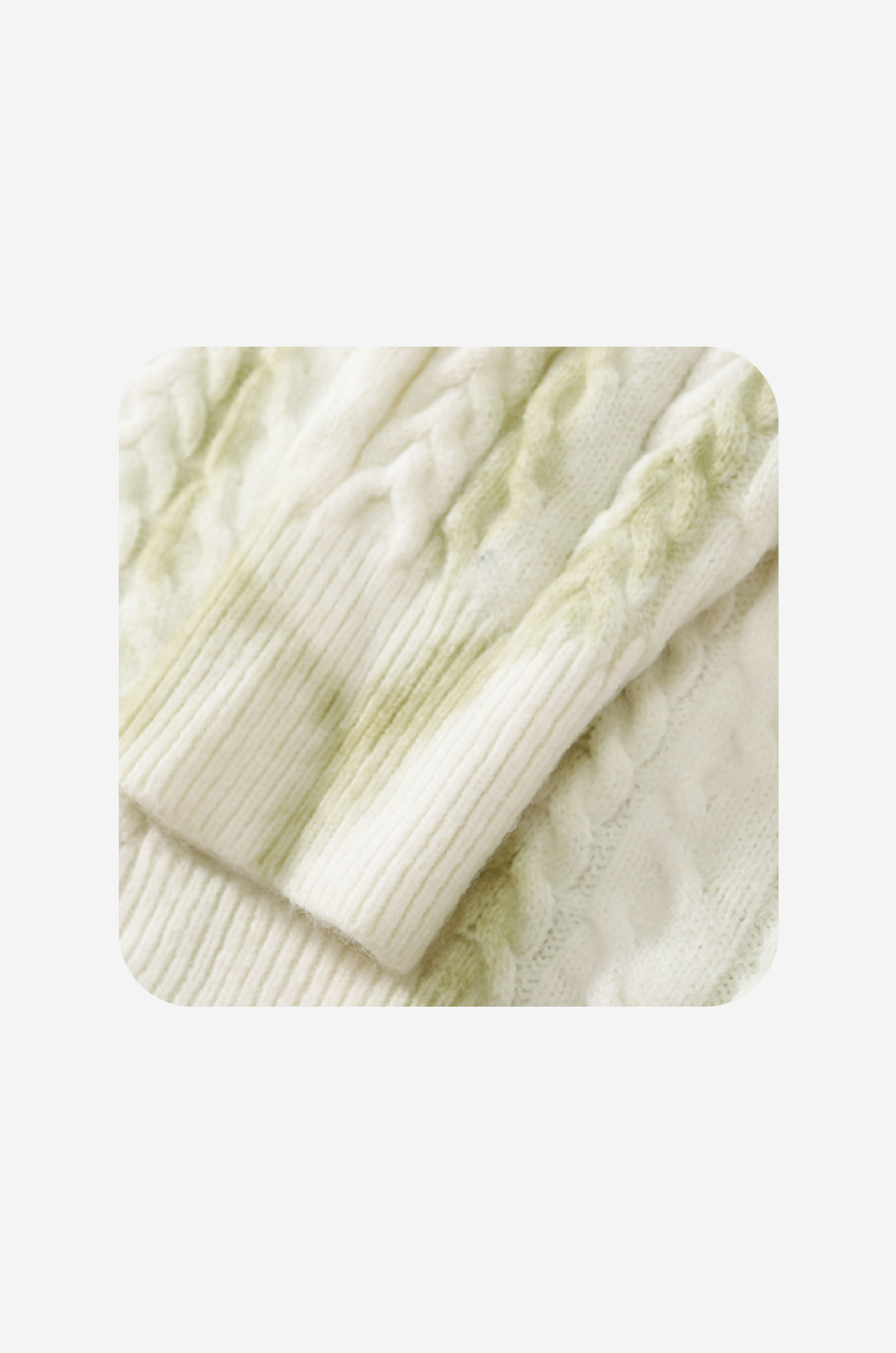 Gradient Dyeing Round Collar Knit