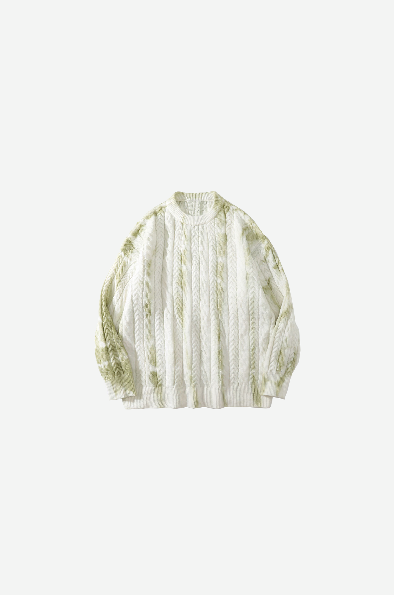 Gradient Dyeing Round Collar Knit