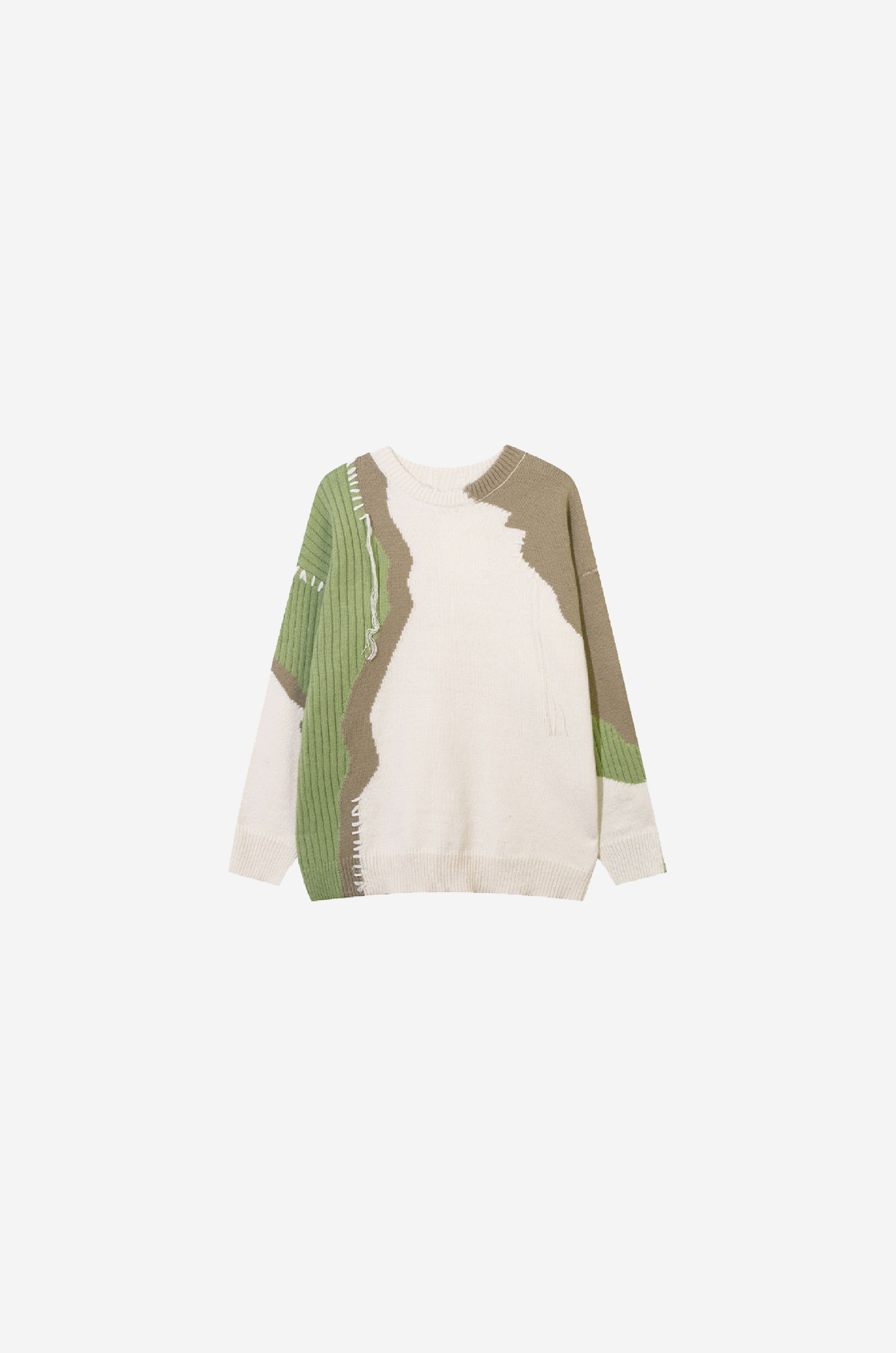 Color Block Pullover Sweater