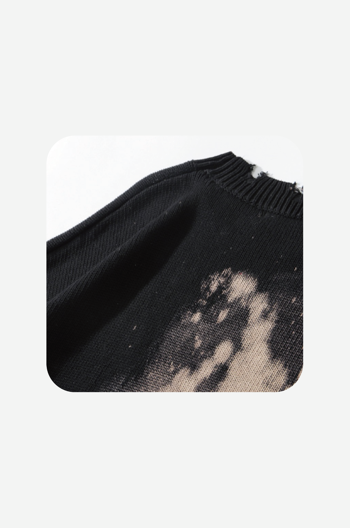 Pin Decorate Broken Sweater