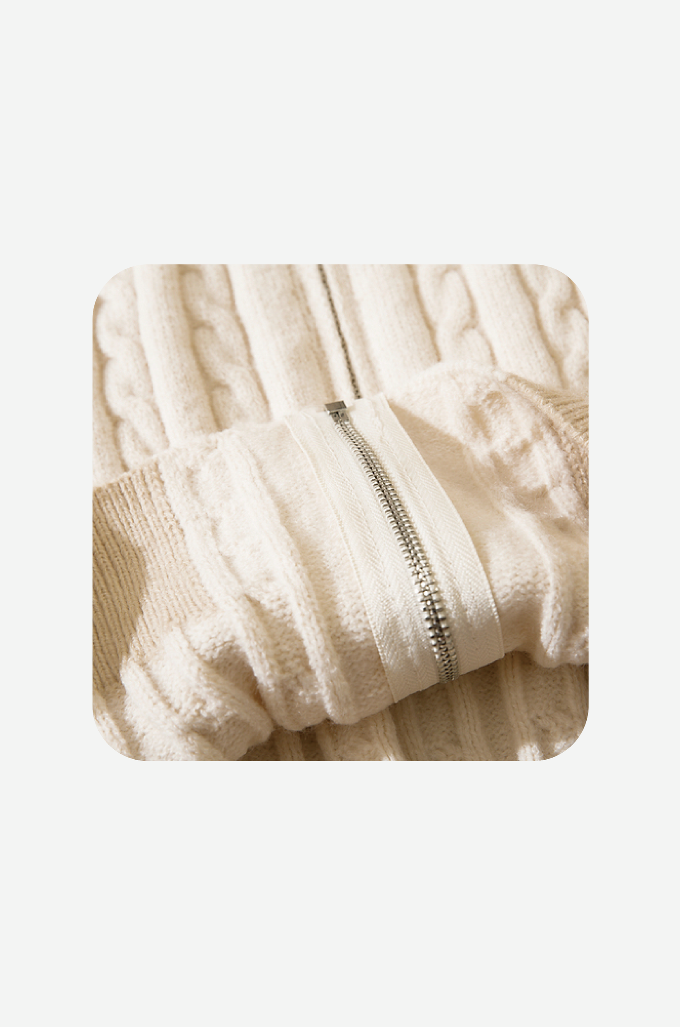 Cloth Stitching Knit Baseball Cardigan