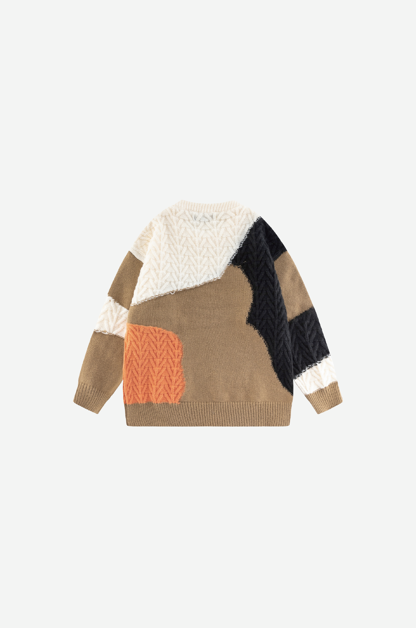 Color Patchwork Rib Knit