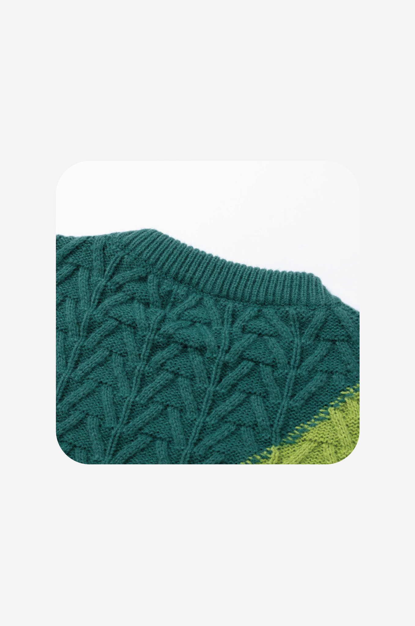 Color Patchwork Rib Knit