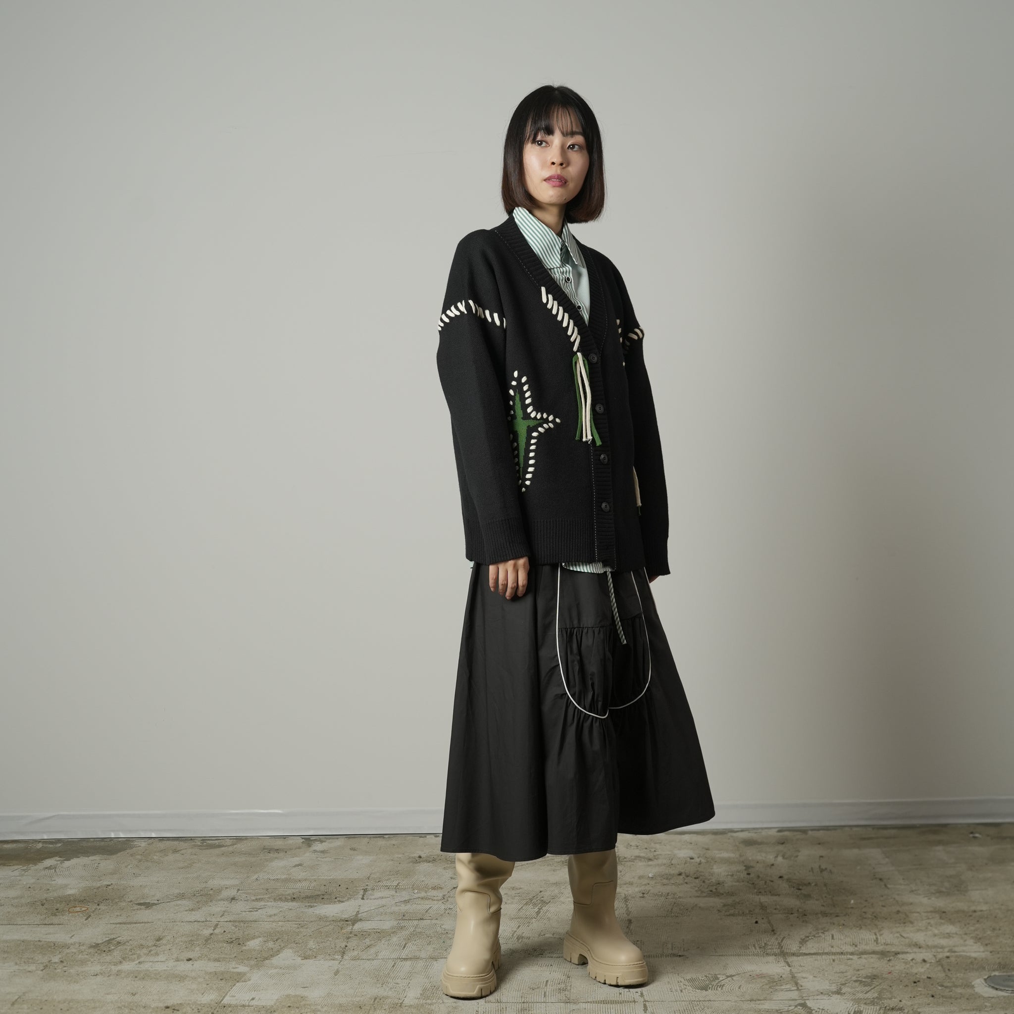 Rope Loose Knit Cardigan