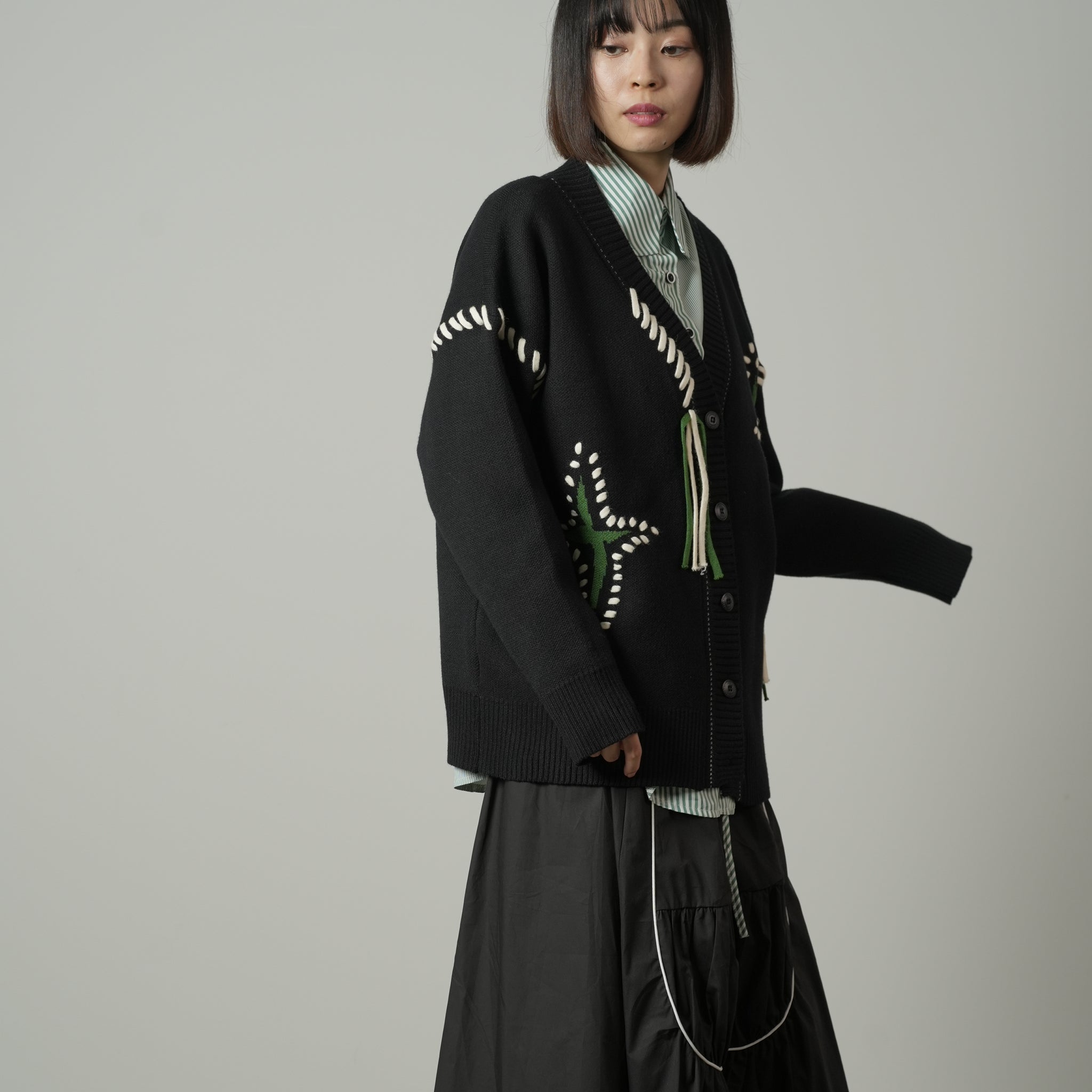 Rope Loose Knit Cardigan