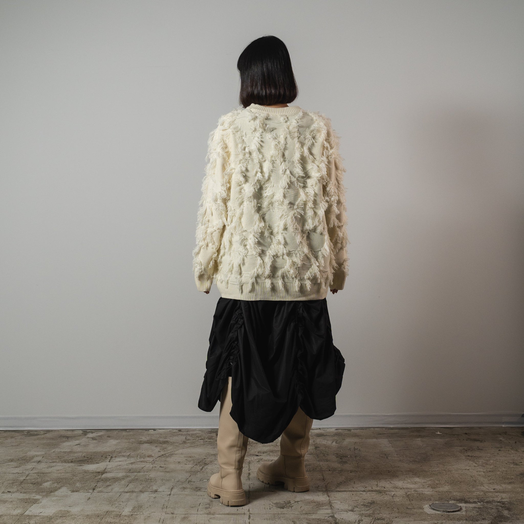 Relaxed Tassel Design Sweater