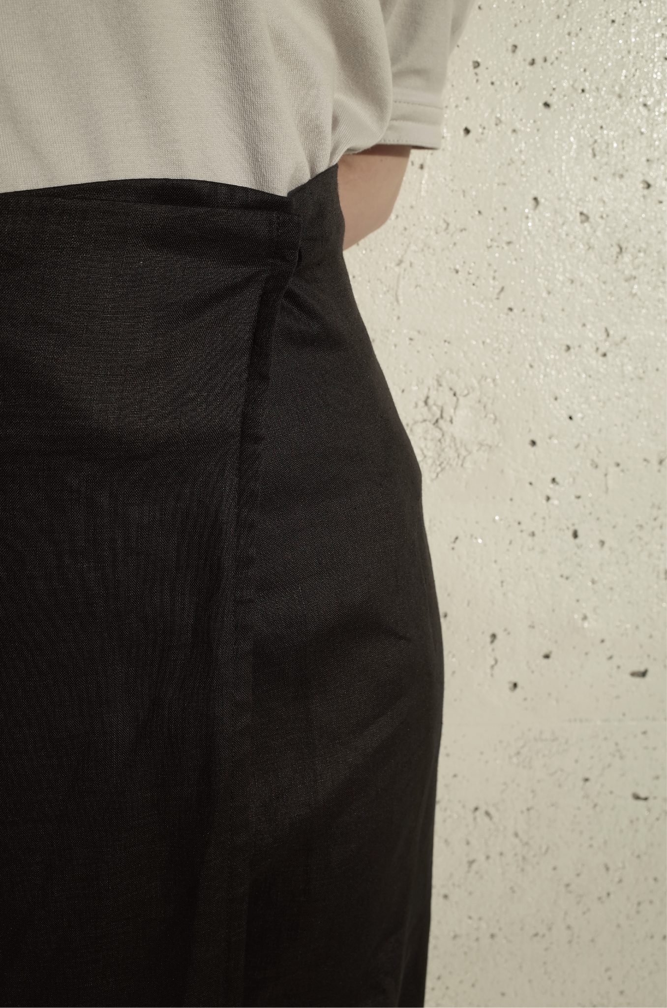 100%Linen A-line Long Skirt