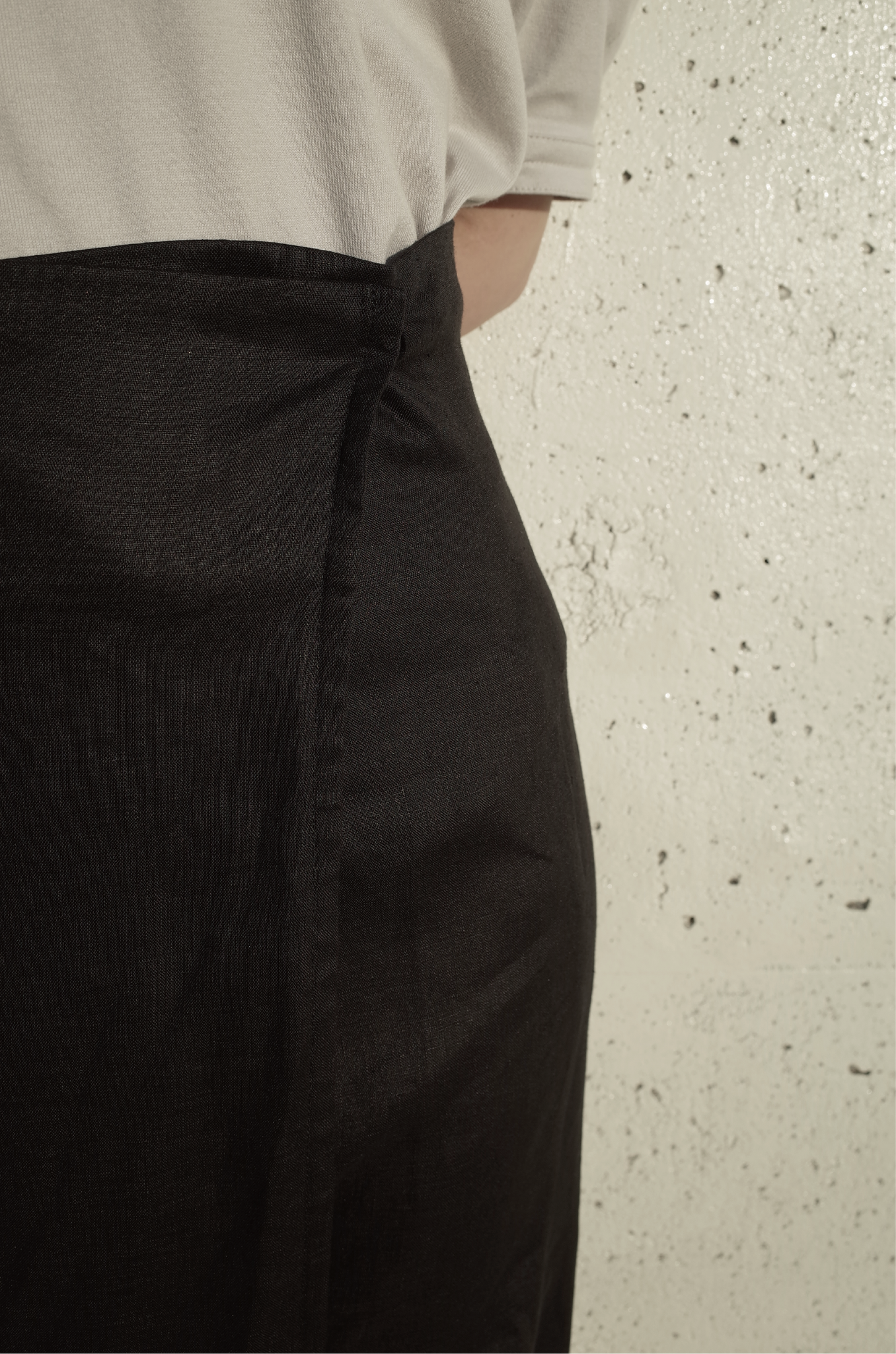 ・ Pre-order sale ・ 100% Linen A-line Long Skirt