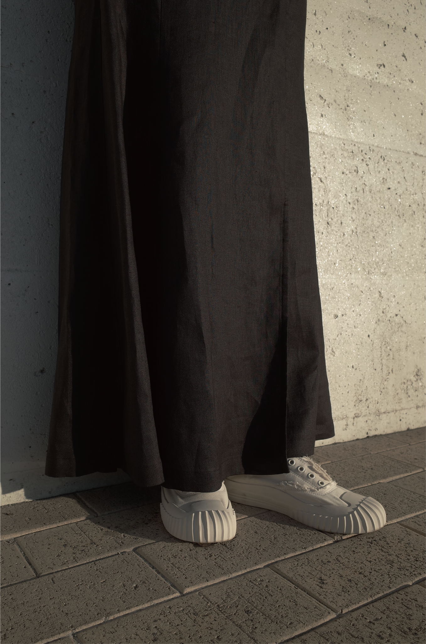 100%Linen A-line Long Skirt