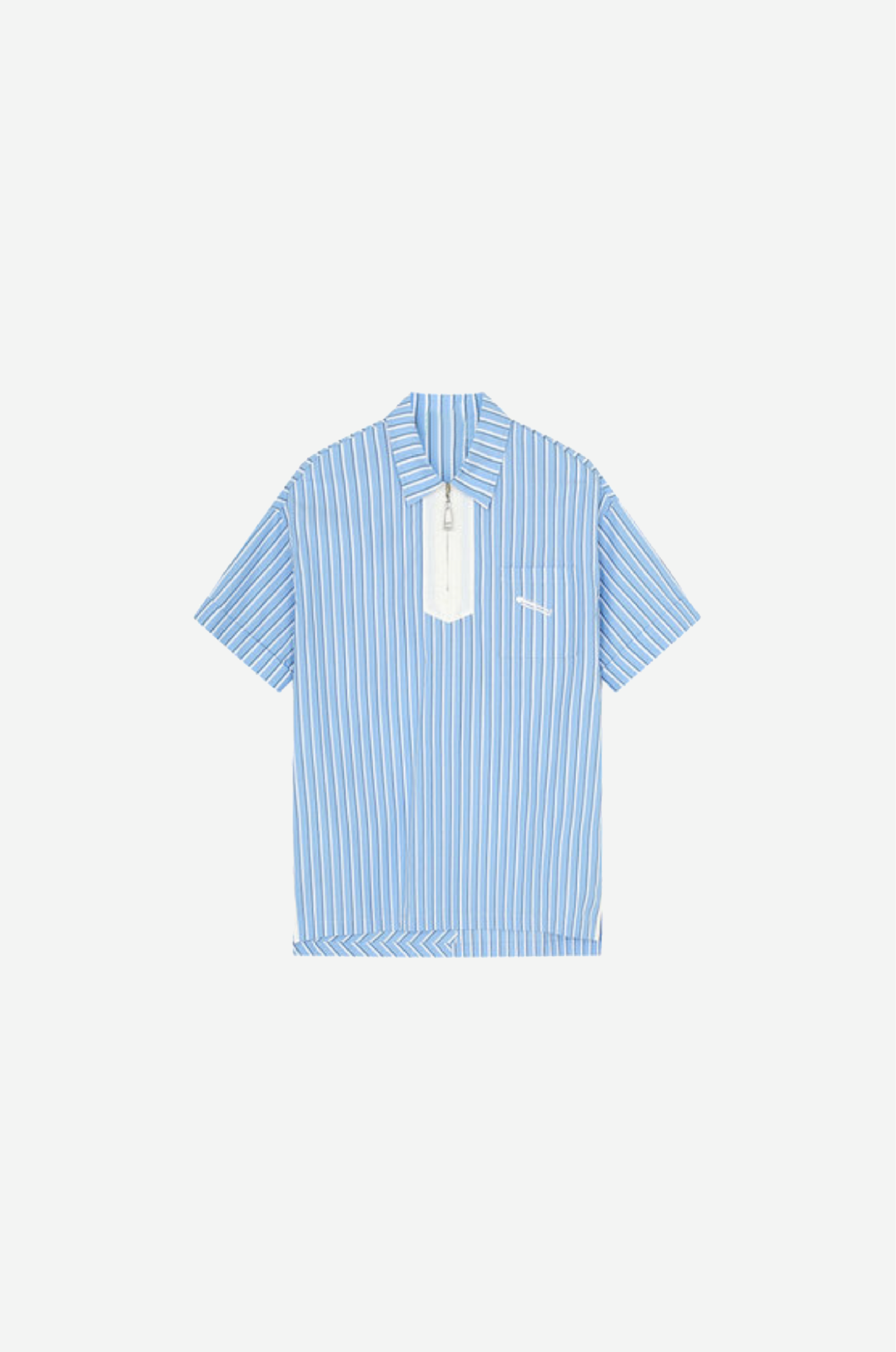 Embroidery Stripe Shirt Polo