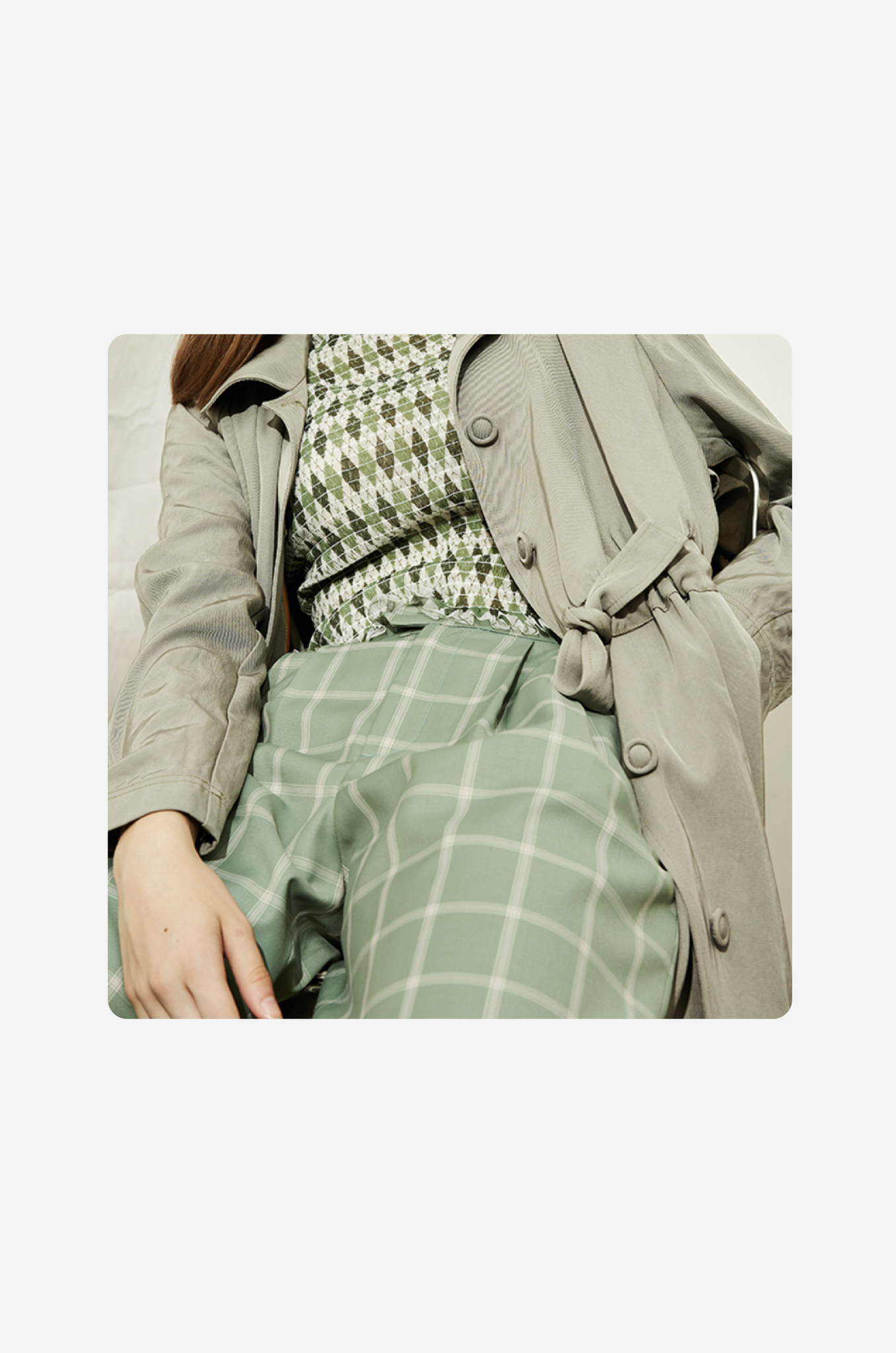 Green Check Trousers