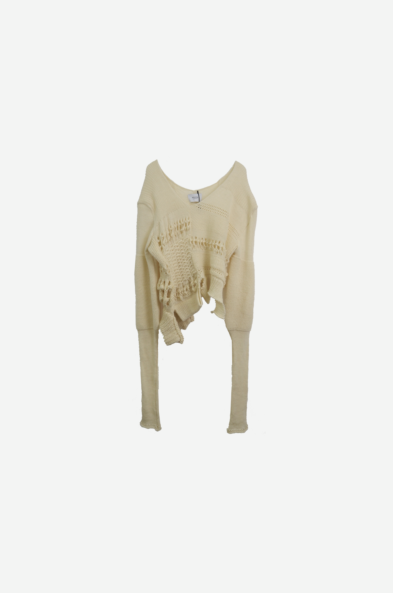 Mix Knit Top-Long Sleeves