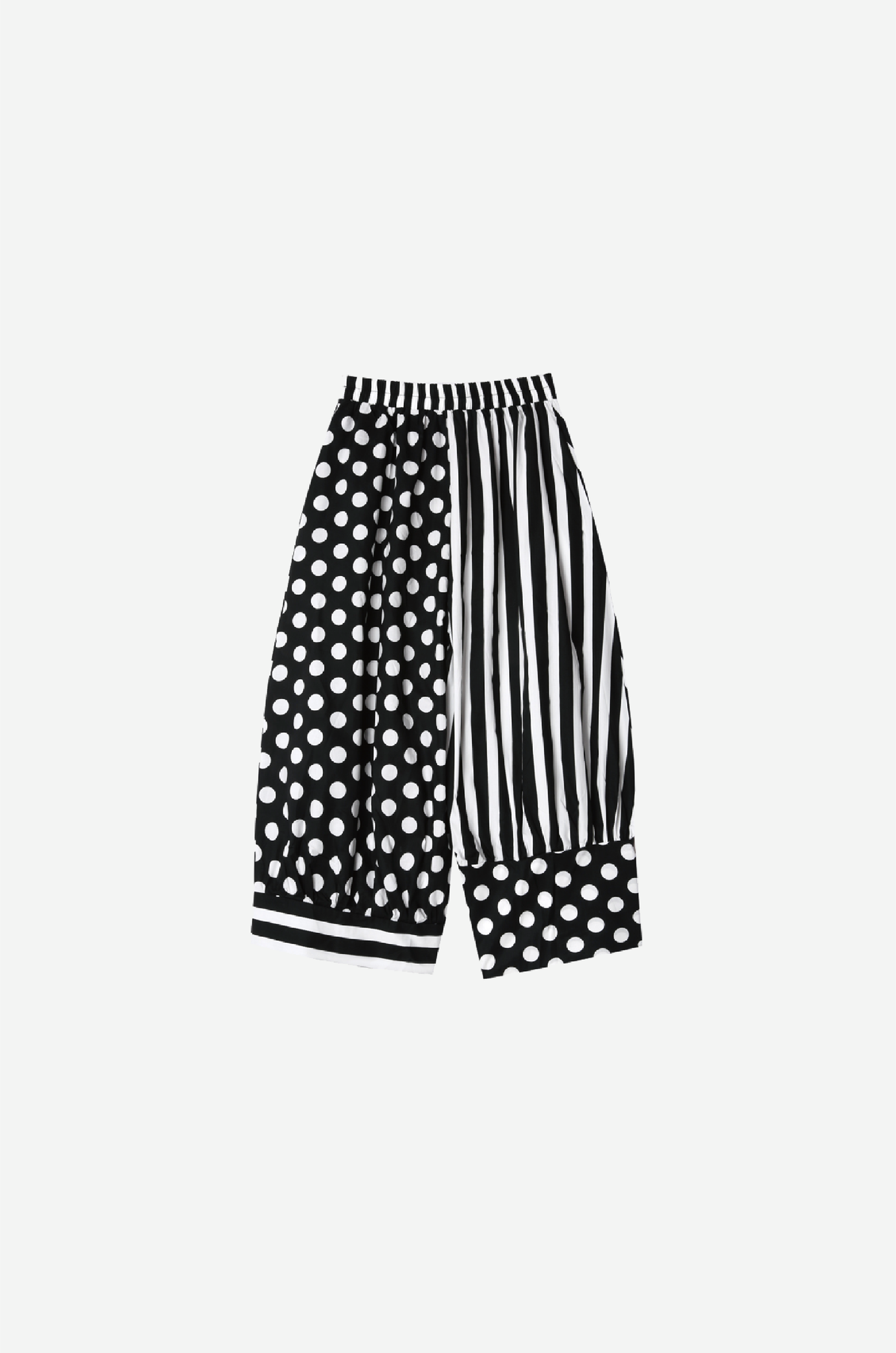 Dot Patch Stripe Wide Pant