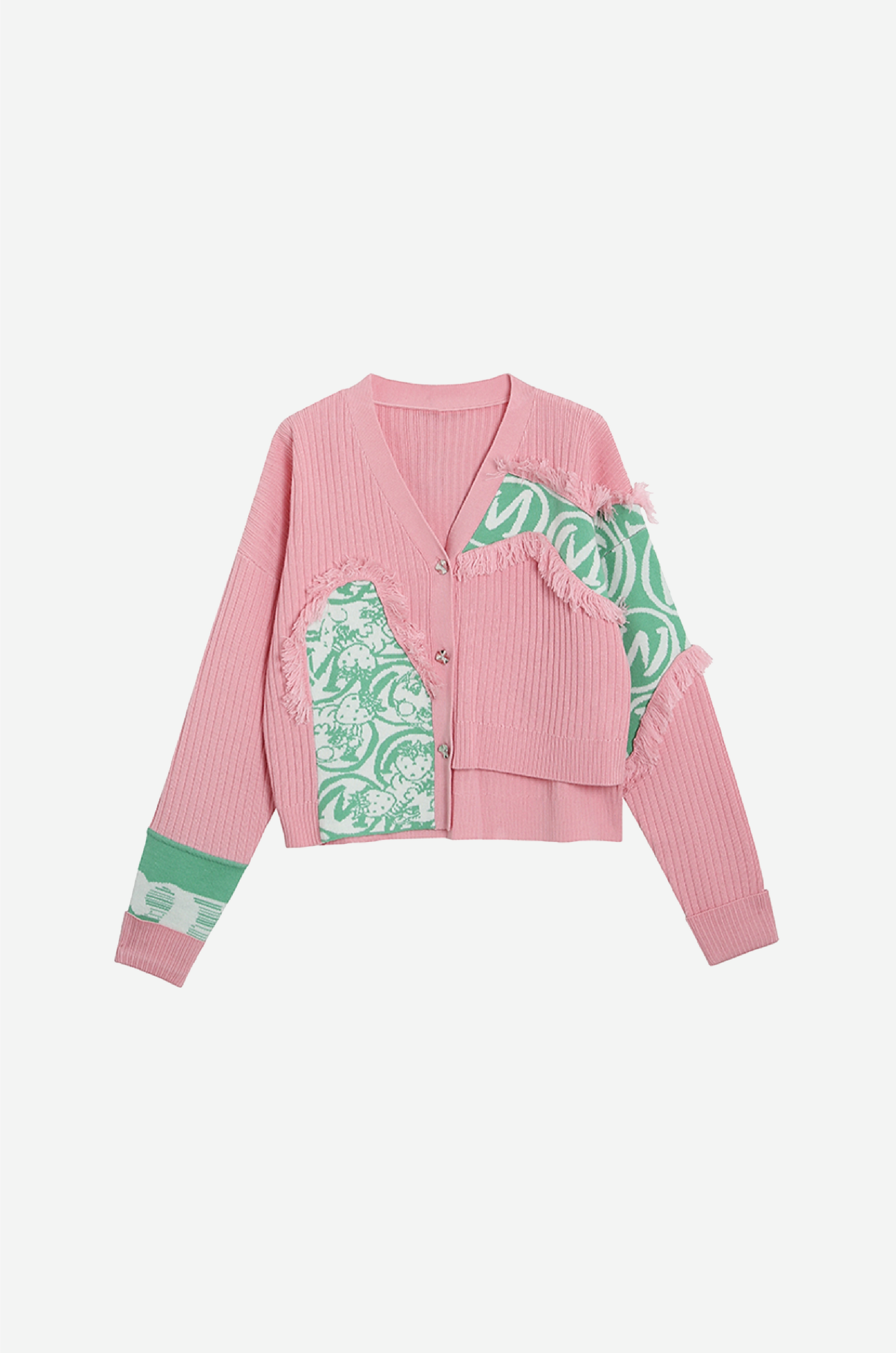 Art-deco Knit Cardigan