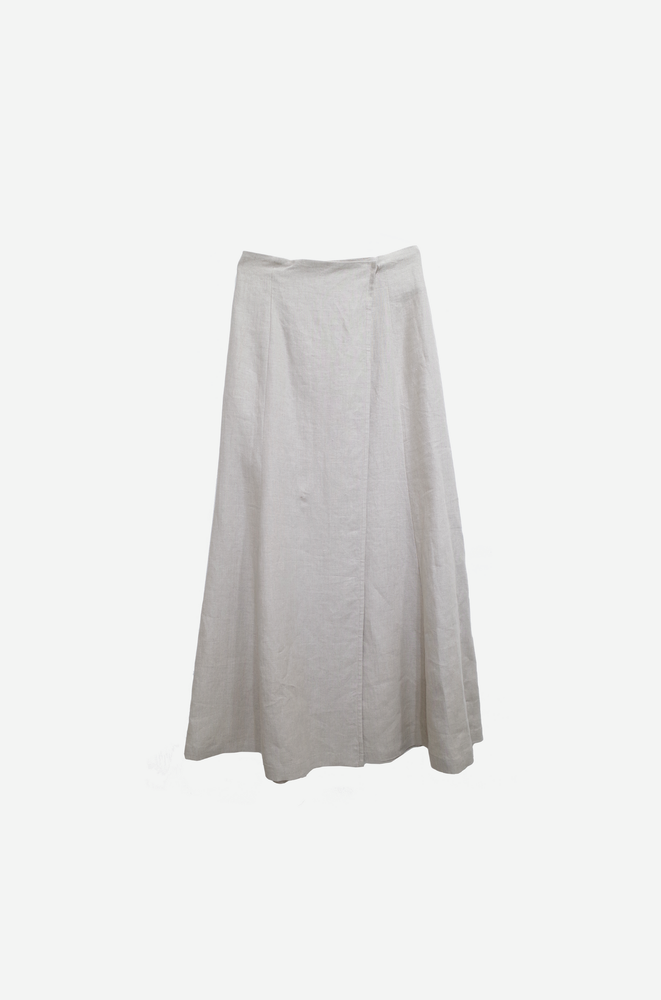 100%Linen A-line Long Skirt