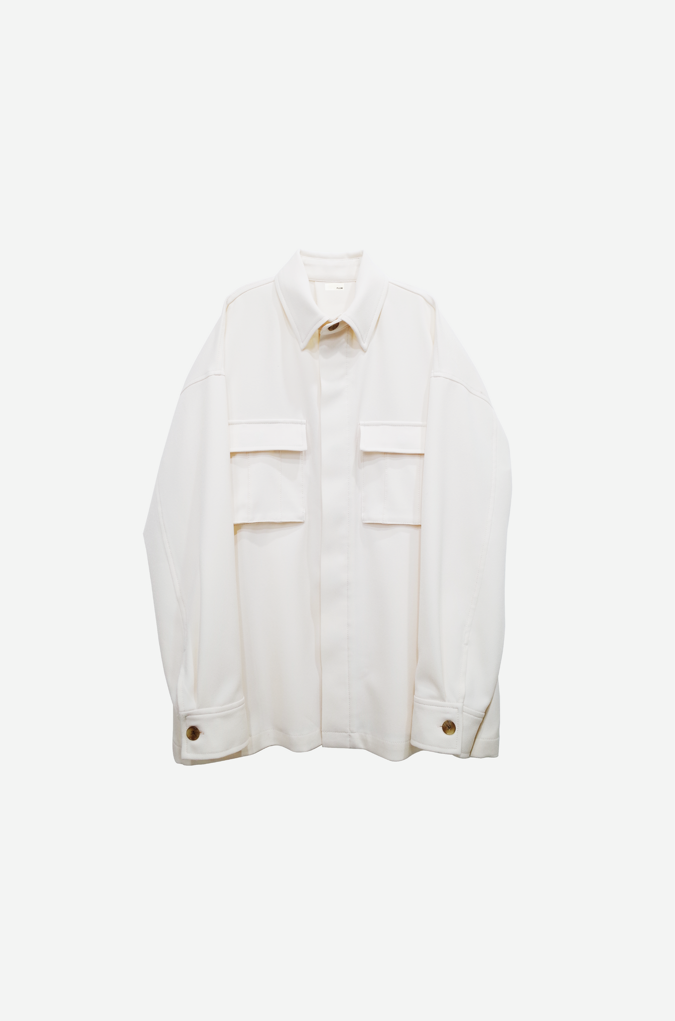 Off-white Button Shirt Jacket