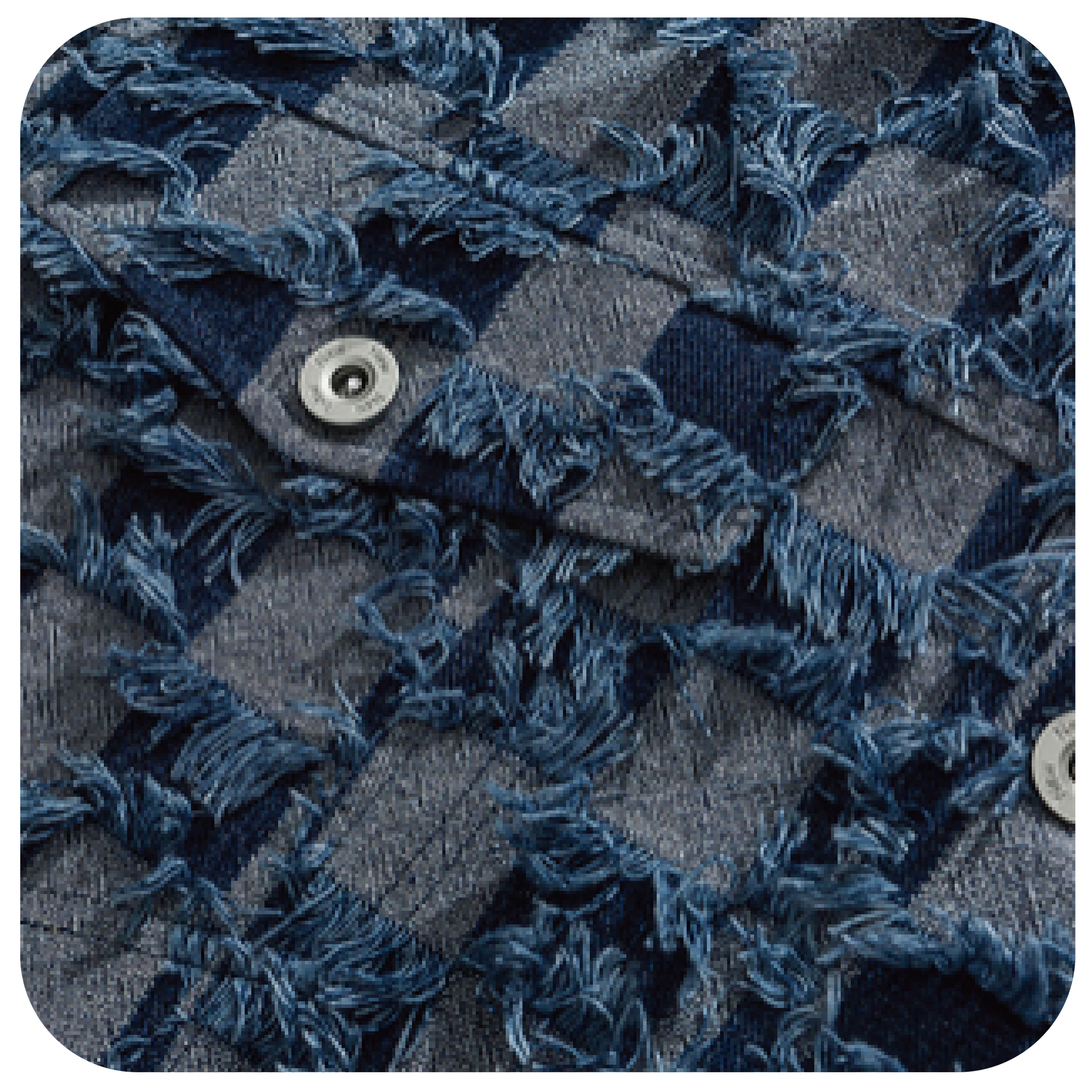 Block Stitching Tassel Denim Jacket