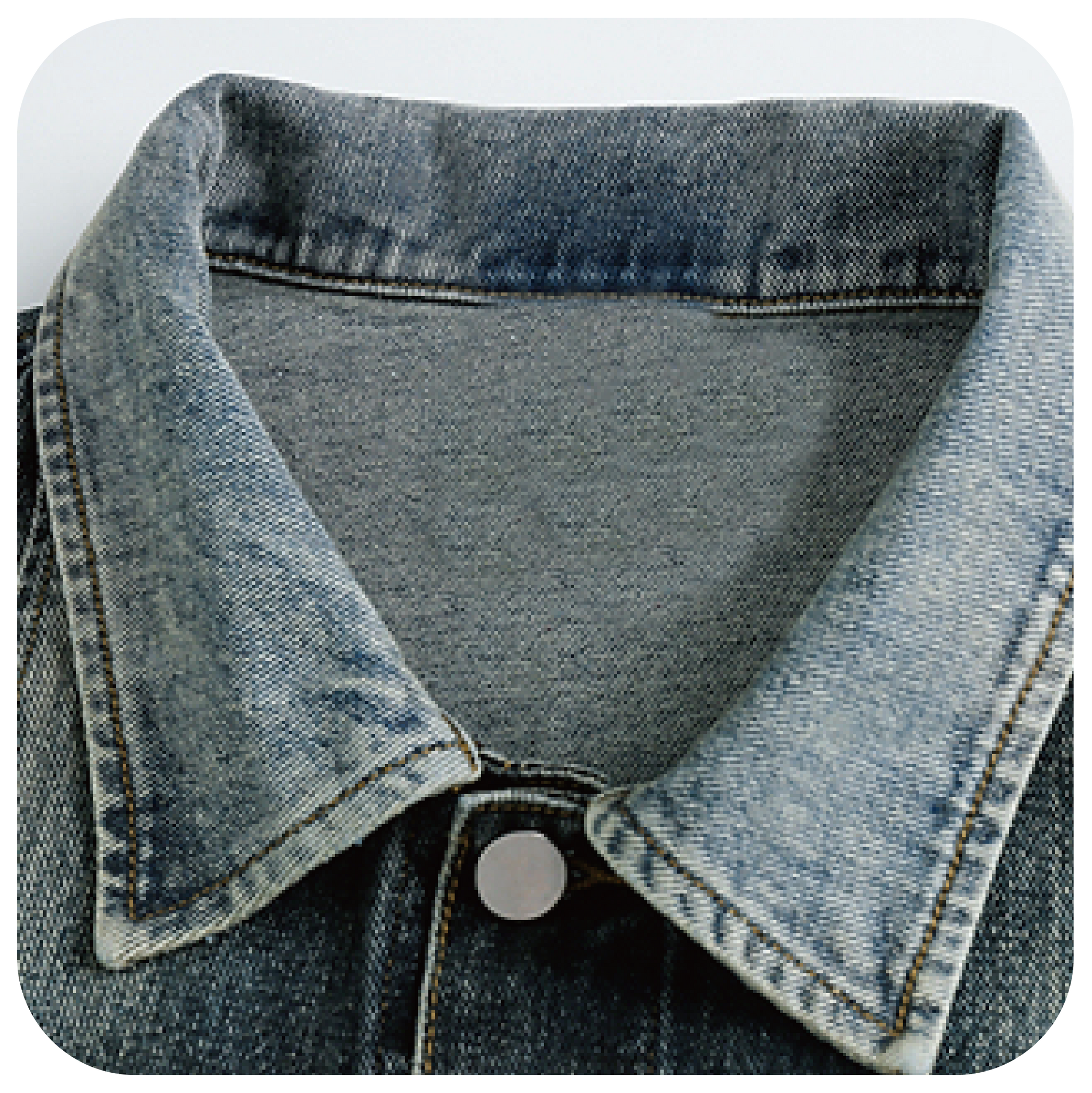 Street Style Denim Block Jacket