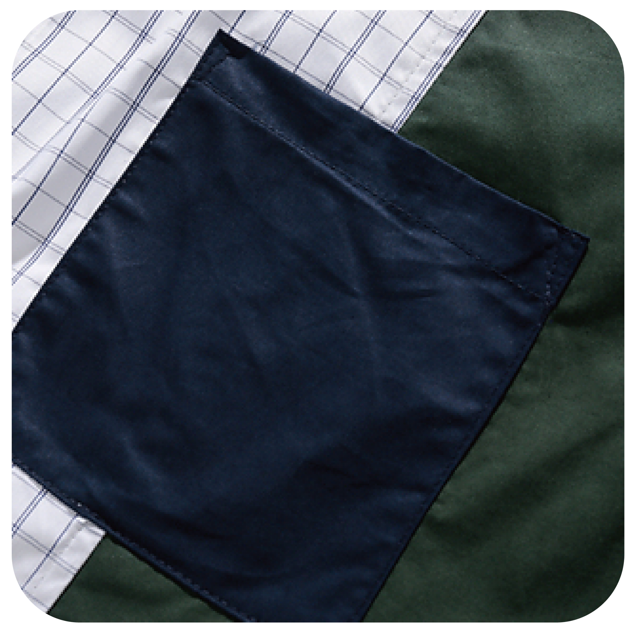 Check Patch Block Shirt