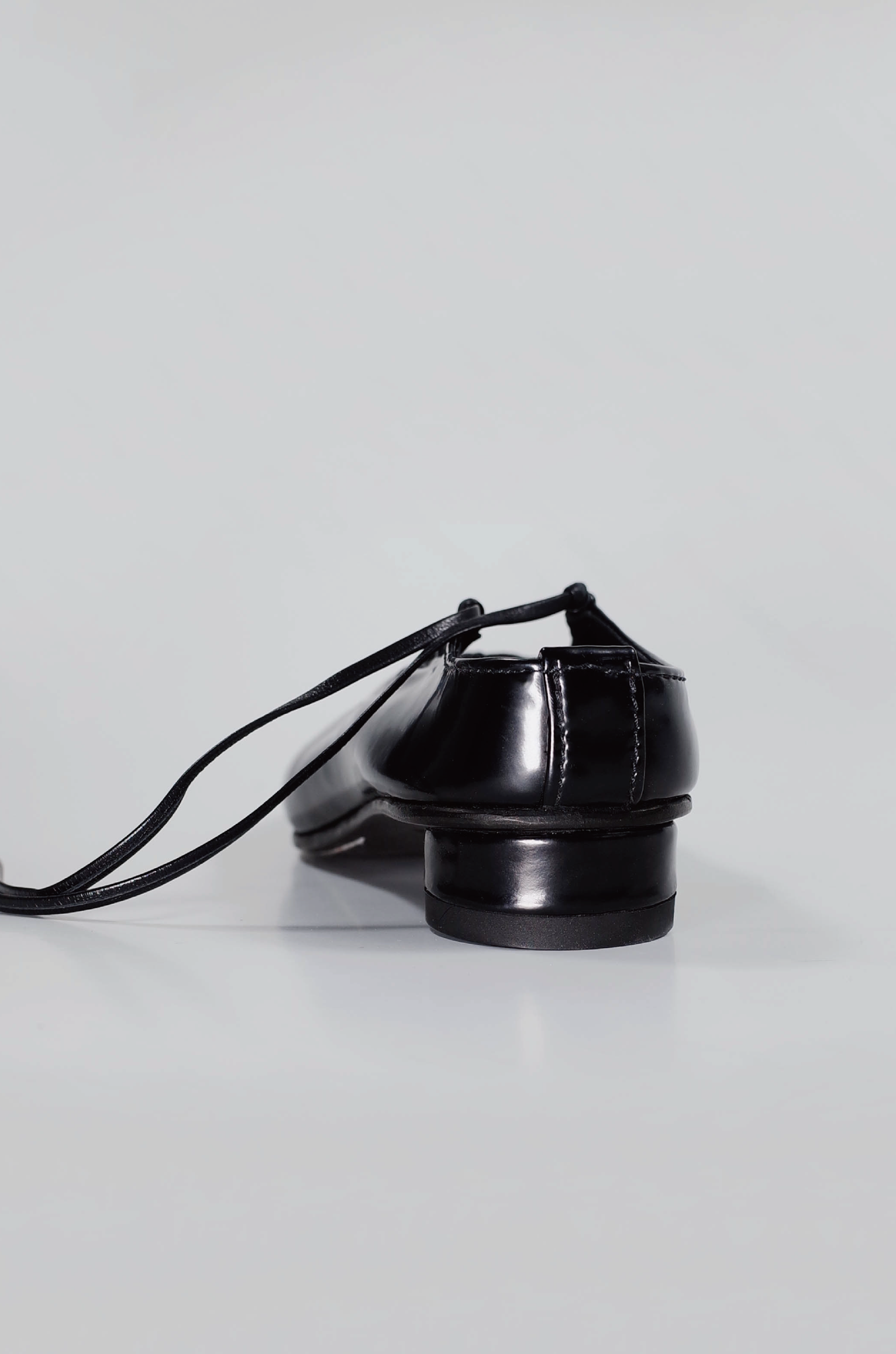 【在庫ある限り：サイズ34~35残り1-2点,50%OFF】Craftsman Made Leather100% Ballet Shoes (Black)