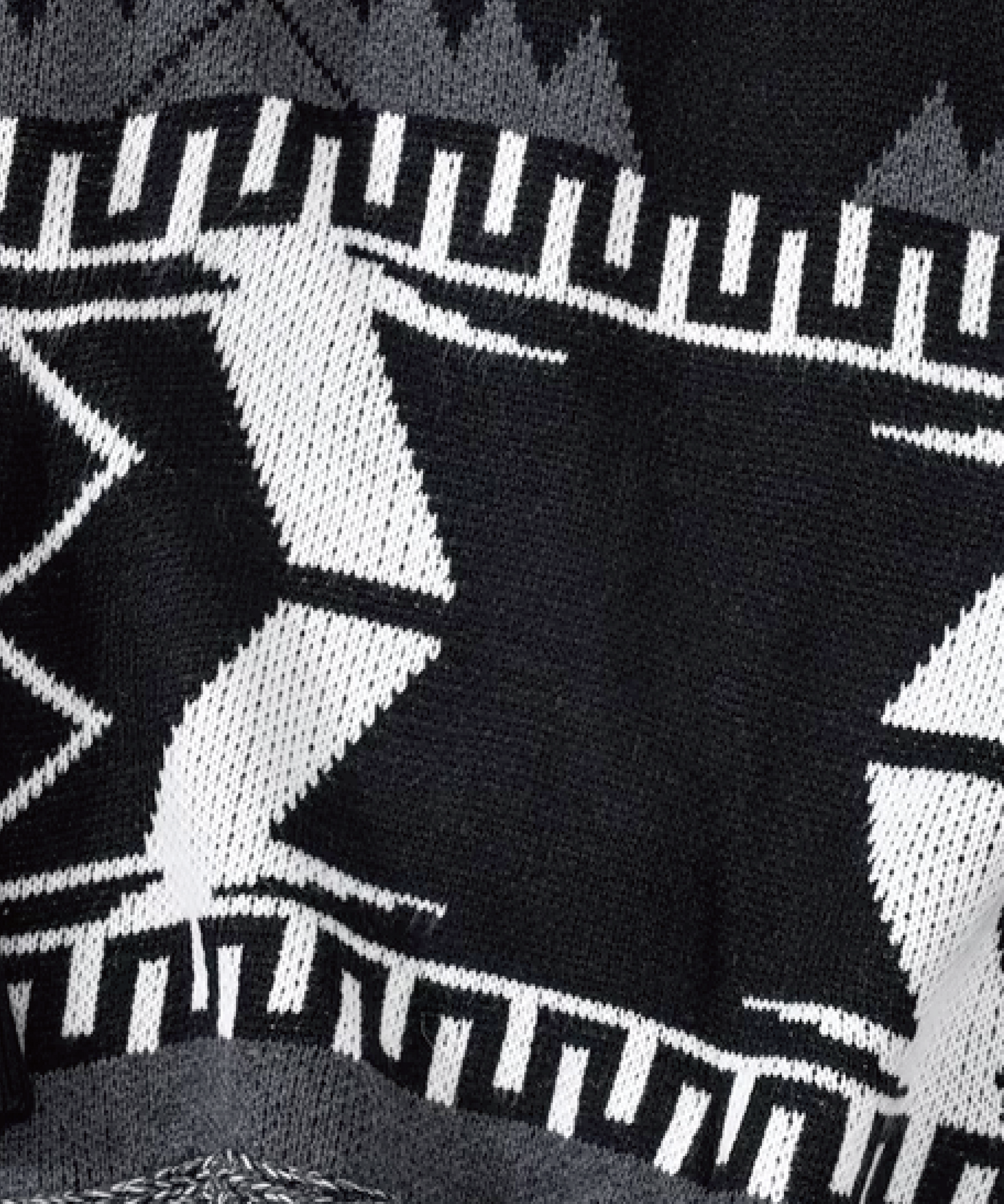 Tassel Geometry Relaxed Cardigan