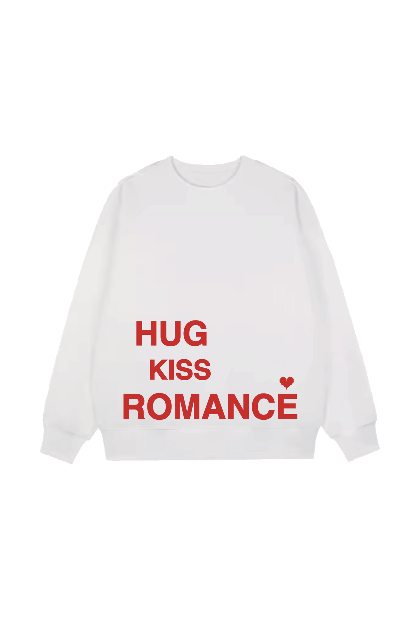 PRE ORDER / HUG KISS ROMANCE 'Red Logo' Sweater WH