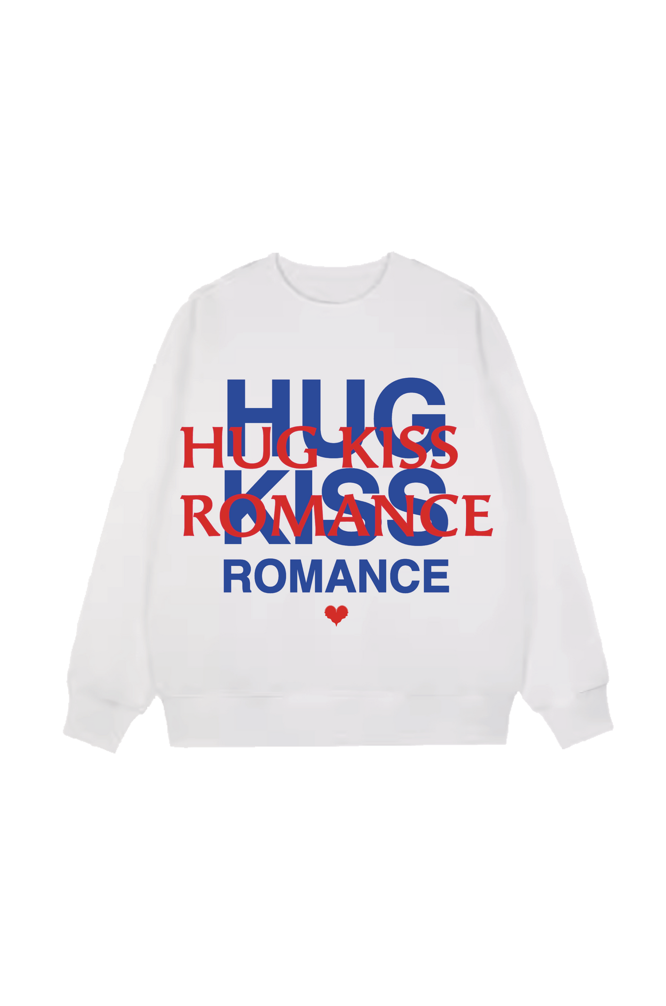 PRE ORDER / HUG KISS ROMANCE 'Logo Slogan Mix' Sweater WH