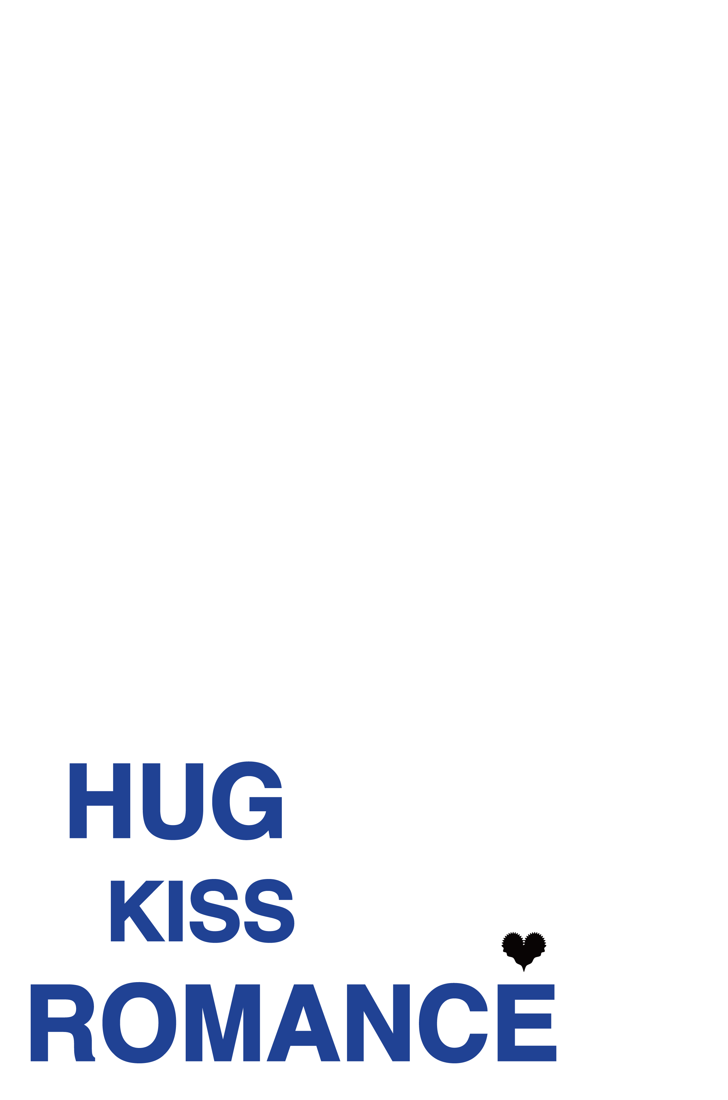 PRE ORDER / HUG KISS ROMANCE 'Small Logo' Sweater WH